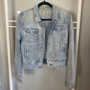 Free People Light Wash Denim Jacket